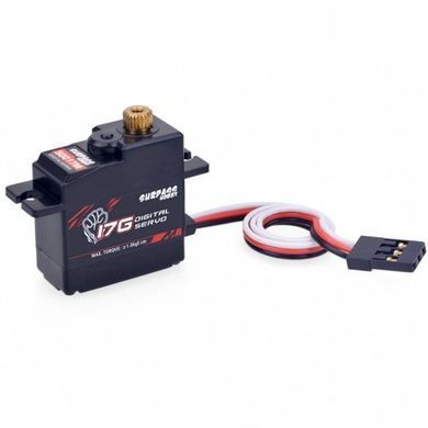 Сервопривод SURPASS Hobby S0017M 17G 360&deg;, цифровой, металлический редуктор, для FPV дронов