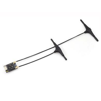 Приймач керування ELRS 2.4GHz HGLRC GEMINI RX Dual ESP32+2*SX1281 + 2x антени, для FPV дронів