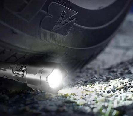 Ліхтар ручний LiitoKala LF-2305 Black 1800LM, акумулятор 26650 5000mAh, Type-C з функцією павербанка