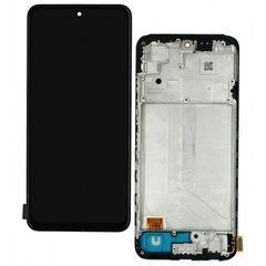 Дисплей Xiaomi Redmi NOTE 10 4G модуль в зборі з тачскріном, HC OLED, чорний, High Copy, з рамкою