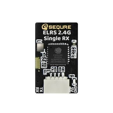 Приемник управления ELRS 2.4GHz SEQURE Single RX + антенна 80мм, для FPV дронов