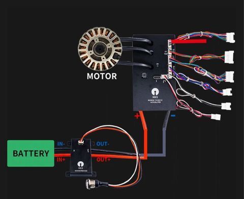 Вимикач антиіскровий Makerbase MKS AntiSpark Switch V2, 300A, кнопка живлення, для електротранспорту