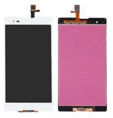 Дисплей Sony Xperia T2 Ultra D5303, D5306, D5322 модуль в зборі з тачскріном, білий, Original (PRC), Original, без рамки