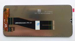 Дисплей Samsung A025 Galaxy A02s модуль в сборе с тачскрином, черный, Original (PRC), черный шлейф 160.5x72мм, Original, без рамки