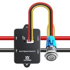 Вимикач антиіскровий Autoro AS100 Anti Spark Switch, 100A 84V, кнопка живлення 16мм, для електротранспорту