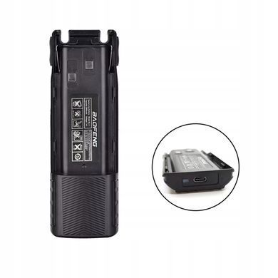 Підсилена акумуляторна батарея BL-8L для Baofeng UV-82, 3800 mAh, Type-C
