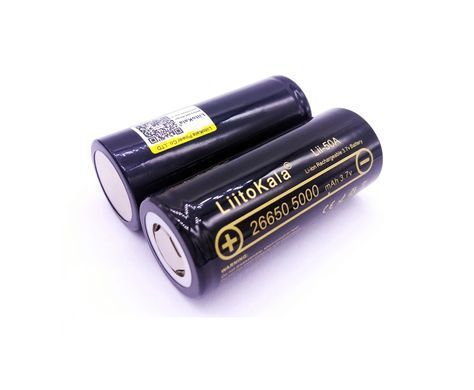 Акумулятор 26650 високострумовий під пайку, LiitoKala Lii-50A 5000mAh, 50A, Li-Ion