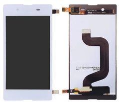 Дисплей Sony Xperia E3 D2202, D2203, D2206 модуль в зборі з тачскріном, білий, без рамки