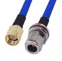 Пигтейл SMA-Male to N-Female, с кабелем RG402 10см, переходник для РЕБ