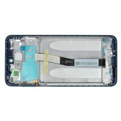 Дисплей Xiaomi Redmi Note 9 Pro модуль в сборе с тачскрином и рамкой, Original PRC, синий, Original PRC, с рамкой
