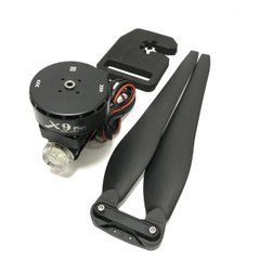 Пропелер 36х19х2 Hobbywing з адаптером, для Xrotor X9 PLUS, CCW 1шт, 2 лопаті, чорний