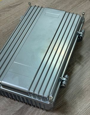 Алюминиевый корпус с радиатором (320х200х90/303х184х77мм), 4*M16, для РЭБ