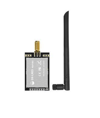 Беспроводной приемопередающий модуль DX-LRO3 ASR66001 LoRa 433/475MHz 30dBm, на 10км + антенна