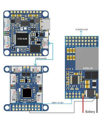 Контроллер периферии AP_PERIPH Matek CAN NODE G474, для радиоуправляемых моделей