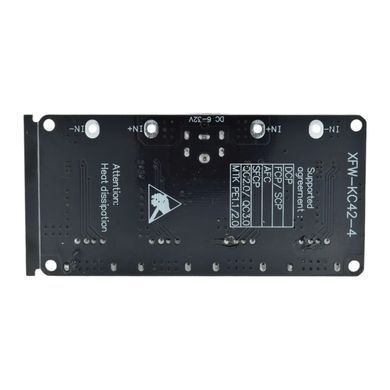 Понижающий преобразователь напряжения DC-DC 4хUSB 6-32V to 5V 3.4A, Step-Down конвертер, поддержка QC3.0, 18W