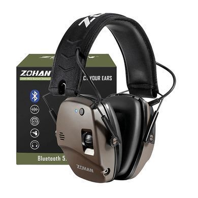 Навушники тактичні активні ZOHAN PROHEAR 030 Bluetooth 22dB NRR для тиру, стрільби, приглушення пострілів