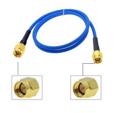 Пігтейл SMA-Male to SMA-Male, з кабелем RG402 20см, перехідник для РЕБ