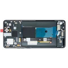 Дисплей Motorola XT2303 Moto Edge 40 модуль у зборі з тачскріном і рамкою, Service Original, чорний, Original, з рамкою