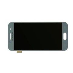 Дисплей Samsung A320 Galaxy A3 (2017) модуль в зборі з тачскріном, блакитний, OLED, без рамки