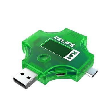 Тестер USB RELIFE XA1, мультиметр амперметр вольтметр, USB/Type-C BT, для вимірювань