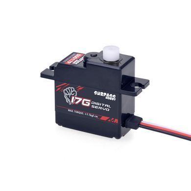 Сервопривід SURPASS Hobby S0017P 17G 360&deg;, цифровий, пластиковий редуктор, для FPV дронів