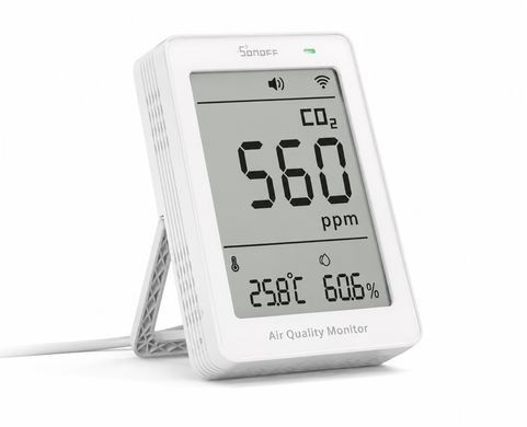 Монітор якості повітря SONOFF AirGuard CO2 SAWF-08P WiFi Matter, датчик CO₂, температури та вологості