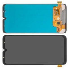 Дисплей Samsung A705 Galaxy A70 модуль в сборе с тачскрином, черный, OLED, с широким ободком, High Copy, без рамки