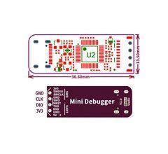 Програматор WeAct DAPLink для STM32/STM8, USB адаптер з SWD/SWO/NRST, для прошивки STM32F1/F4/G4