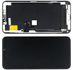 Дисплей iPhone 11 PRO MAX модуль в зборі з тачскріном та рамкою чорний, HARD OLED, High Copy, з рамкою