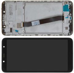 Дисплей Xiaomi Redmi 7A модуль в зборі з тачскріном, чорний, з рамкою, High Copy, з рамкою