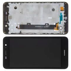 Дисплей для Huawei Y6 Pro TIT-U02 модуль в зборі з тачскріном і рамкою, чорний, High Copy, з рамкою