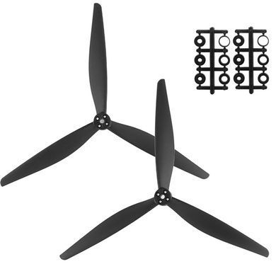 Пропелери 13х8х3 Gemfan, 1 пара (CW+CCW) 13", 3 лопаті, армований нейлон