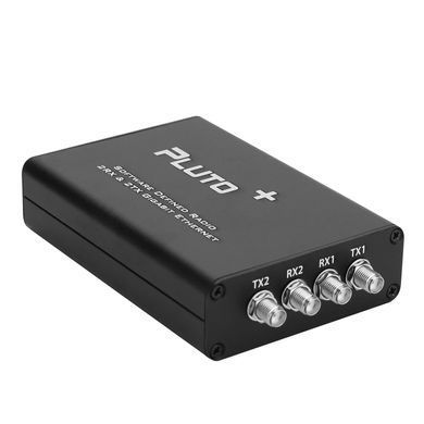 Радіостанція SDR HAMGEEK PLUTO+ 70MHz&ndash;6GHz, 2RX+2TX, Ethernet, програмне радіо, з комплектом антен