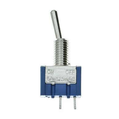 Тумблер 2-х контактный On-Off, 6A / 250V, MTS-101, GT1-9831, для электронных схем и проектов