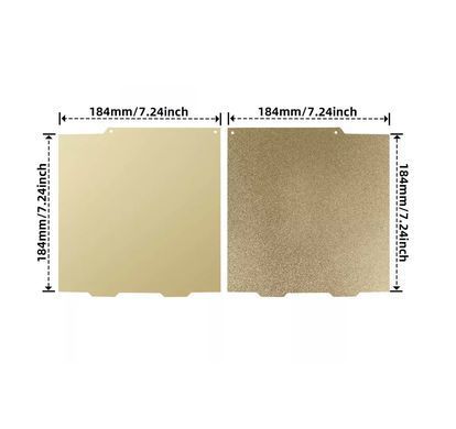 Накладка для столу Bambu A1 Mini, 184X184mm, двостороння текстурована PEI- гладка PEI