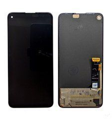 Дисплей Google Pixel 4a 5G модуль у зборі з тачскріном, Original Ref, чорний, Original, без рамки