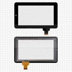 Сенсорний екран для планшету Tablet PC 7 ", Onda V701s, V702, V711, 190x120 mm, 30 pin, чорний, без рамки