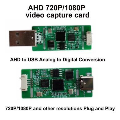Відеоконвертер AHD в USB, плата відеозахоплення 1080p, UVC (без драйверів), для FPV камер тощо