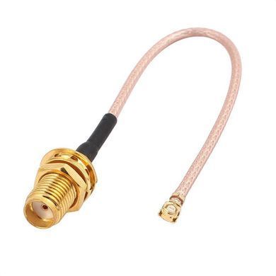 Переходник антенны видеопередатчика IPEX1/UFL на SMA Female 100mm, кабель RG178/RG316, 50Ом