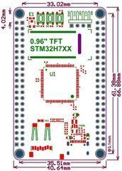 Плата розробки WeAct STM32H750VBT6, з OLED-дисплеєм 0.96", камерою OV2640, для IoT, робототехніки