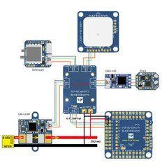 Полетный контроллер Matek H743-SLIM V4 для крыльев, 30.5x30.5mm, совместимый с Ardupilot, INAV, для БПЛА
