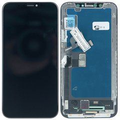 Дисплей iPhone X модуль в зборі з тачскріном, чорний, Mecanico, TFT HC, High Copy, з рамкою