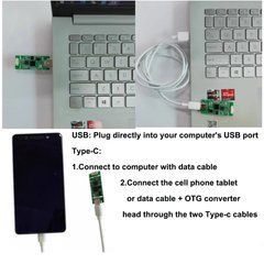 Видеоконвертер AHD в USB Type-C, плата видеозахвата 1080p, UVC (без драйверов), для FPV камер