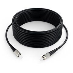 Патч-корд оптичний FC UPC to FC UPC, довжина 30м, одномодовий 9/125 3mm, чорний, для зовнішньої прокладки