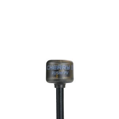 Антена 4.9G RHCP Rush Cherry II 120mm 1.8Dbi, SMA-Male прямий, чорна, для FPV дронів