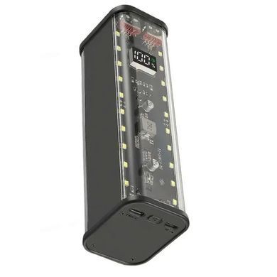 Корпус-павербанк под аккумуляторы 18650x8, QC+PD22.5W, USB-A/Micro/Type-C, индикатор заряда