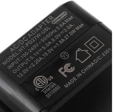 Блок питания 5.1V 5A USB Type-C PD 27W для Raspberry Pi 5