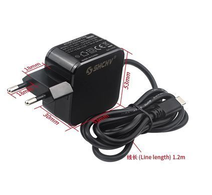 Блок питания 5.1V 5A USB Type-C PD 27W для Raspberry Pi 5