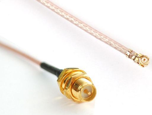 Перехідник антени відеопередавача IPEX1/UFL на RPSMA Female 100mm, кабель RG316 50Ом