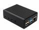 Корпус-радиатор алюминиевый для одноплатного ПК Raspberry Pi 4 Model B, пассивное охлаждение, черный